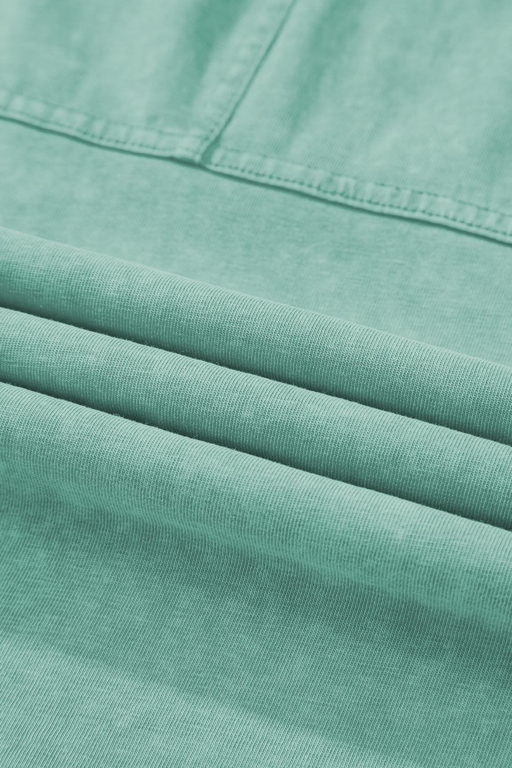 Black Mineral Wash Exposed Seam Wide Leg Cargo Pants