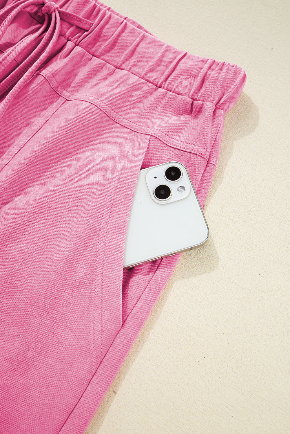 Black Mineral Wash Exposed Seam Wide Leg Cargo Pants