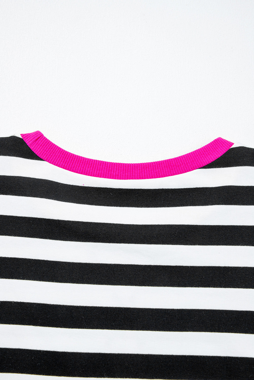 Gray Stripe Contrast Trim Long Sleeve Top and Shorts Set